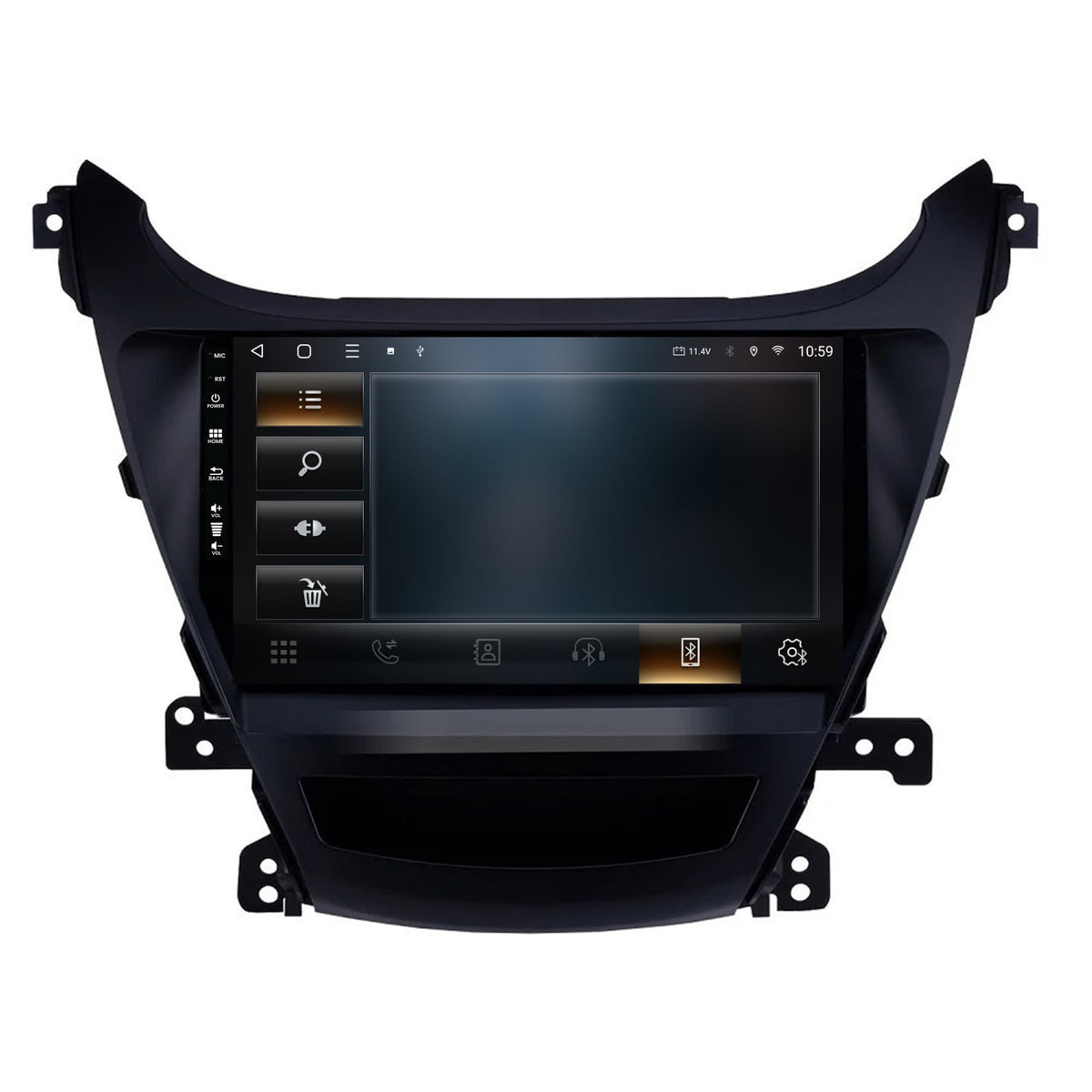 Navigatie HUB64 Hyundai Elantra (2012-2014), 4GB RAM, Android, Quadcore, DSP, GPS, Wi-FI, Carplay, Android Auto, USB, Bluetooth, Waze, Touchscreen, 9Inch