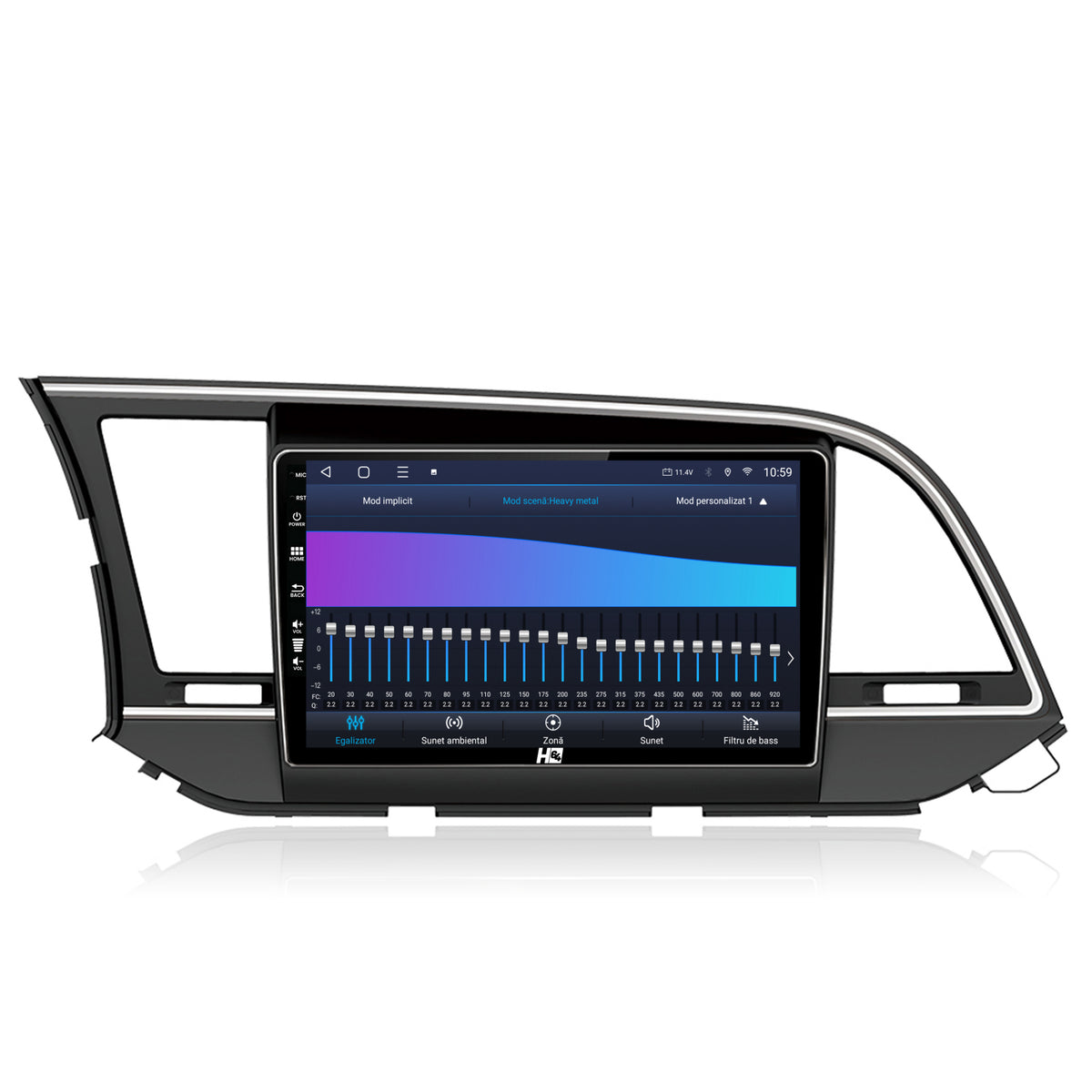 Navigatie HUB64 Hyundai Elantra (2015-2018), 6GB RAM, Android, Octacore, Slot Sim 4G, DSP, GPS, Wi-FI, Carplay, Android Auto, USB, Bluetooth, Waze, Touchscreen, 9 Inch