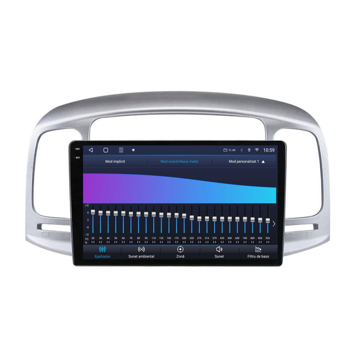 Navigatie HUB64 Hyundai Accent (2006-2011), 8GB RAM, Android, Octacore, Slot Sim 4G, DSP, GPS, Wi-FI, Carplay, Android Auto, USB, Bluetooth, Waze, Touchscreen, 9 Inch