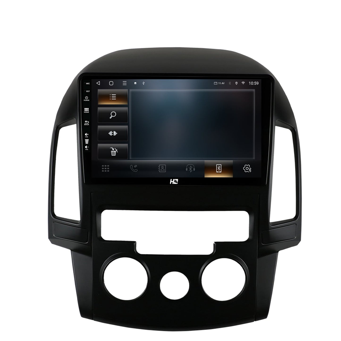 Navigatie HUB64 Hyundai I30 (2007-2012), Clima Manuala, 4GB RAM, Android, Quadcore, DSP, GPS, Wi-FI, Carplay, Android Auto, USB, Bluetooth, Waze, Touchscreen, 9 inch