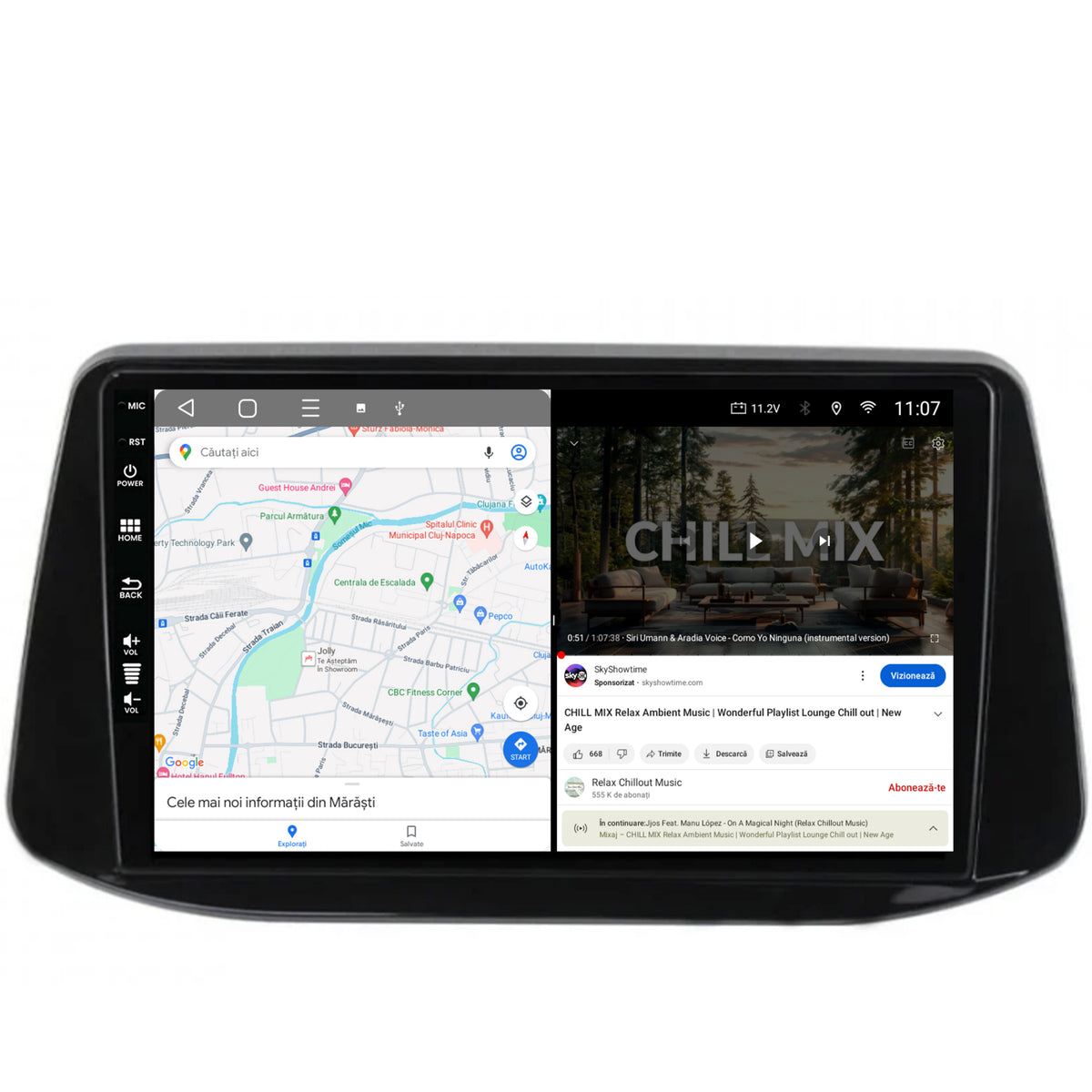 Navigatie HUB64 Hyundai I30 (2017-Prezent), 6GB RAM, Android, Octacore, Slot Sim 4G, DSP, GPS, Wi-FI, Carplay, Android Auto, USB, Bluetooth, Waze, Touchscreen, 9 Inch