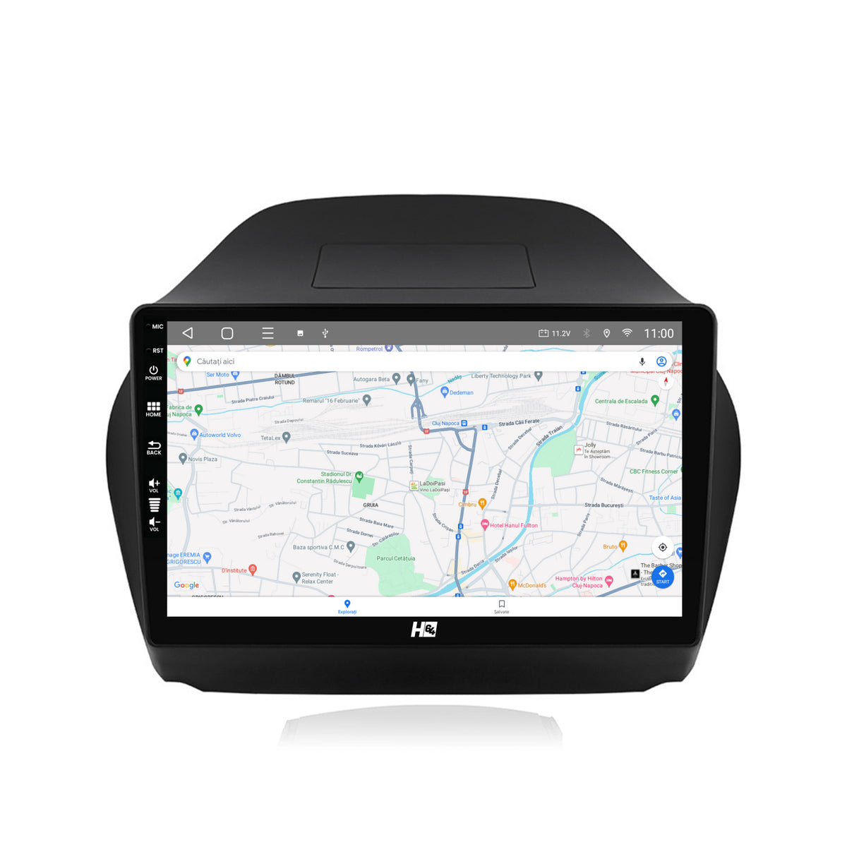 Navigatie HUB64 Hyundai IX35 (2009-2015), 4GB RAM, Android, Octacore, Slot Sim 4G, DSP, GPS, Wi-FI, Carplay, Android Auto, USB, Bluetooth, Waze, Touchscreen, 10.1 Inch