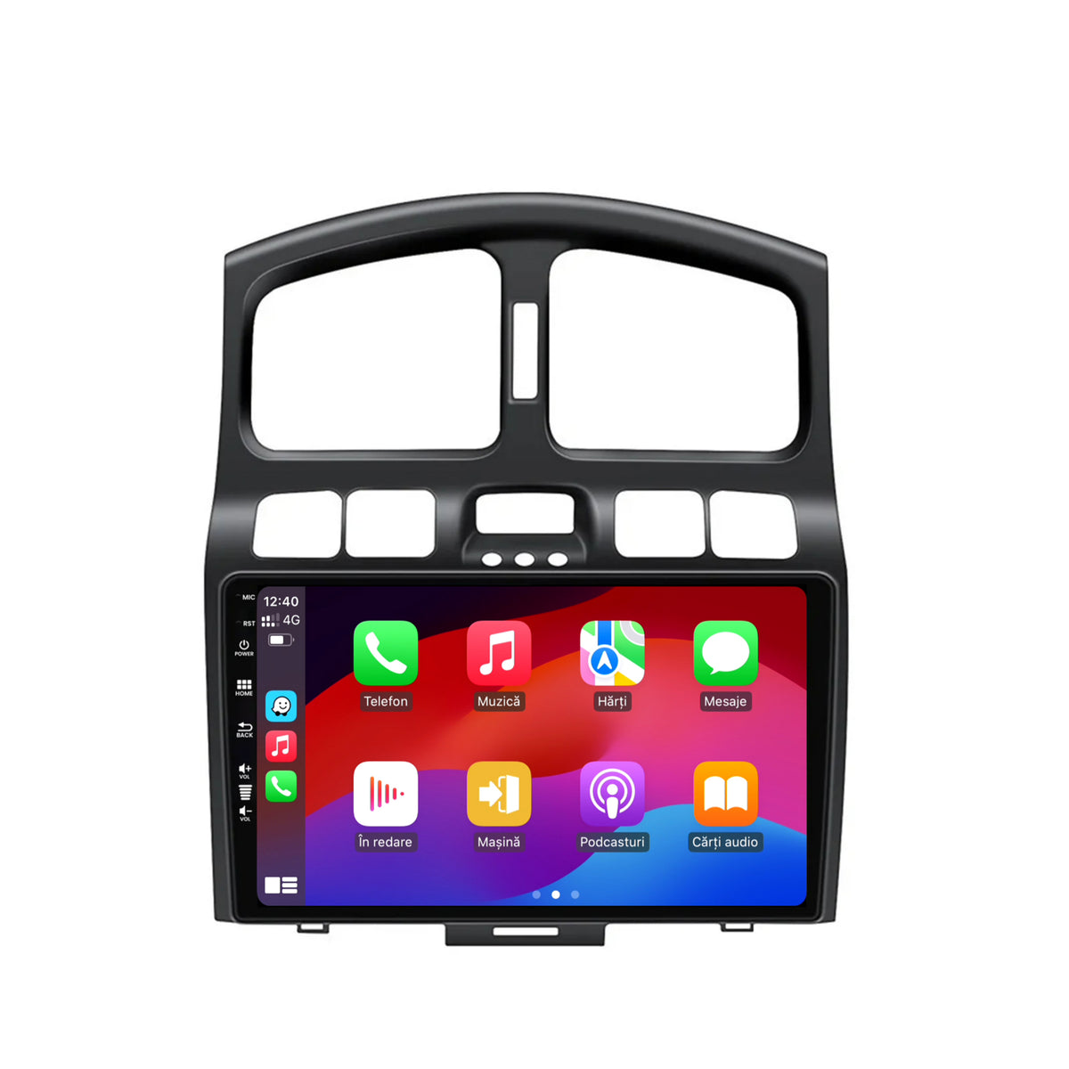 Navigatie HUB64 Hyundai Santa Fe (2001-2005), 2GB RAM, Android, GPS, Wi-FI, Carplay, Android Auto, USB, Bluetooth, Radio, Waze, Touchscreen, 9 inch