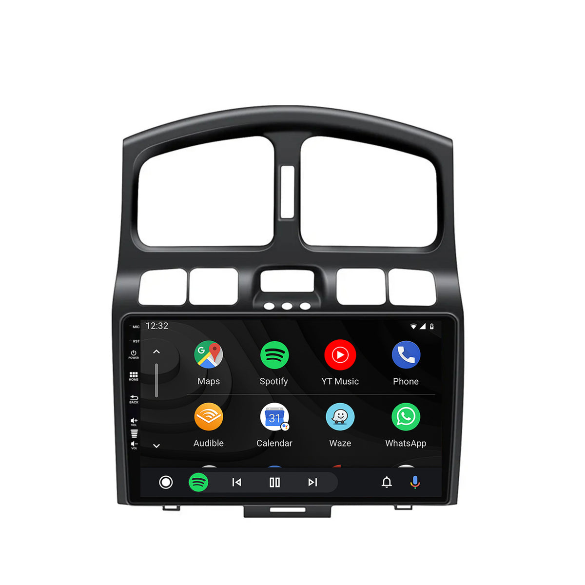 Navigatie HUB64 Hyundai Santa Fe (2001-2005), 6GB RAM, Android, Octacore, Slot Sim 4G, DSP, GPS, Wi-FI, Carplay, Android Auto, USB, Bluetooth, Waze, Touchscreen, 9 Inch