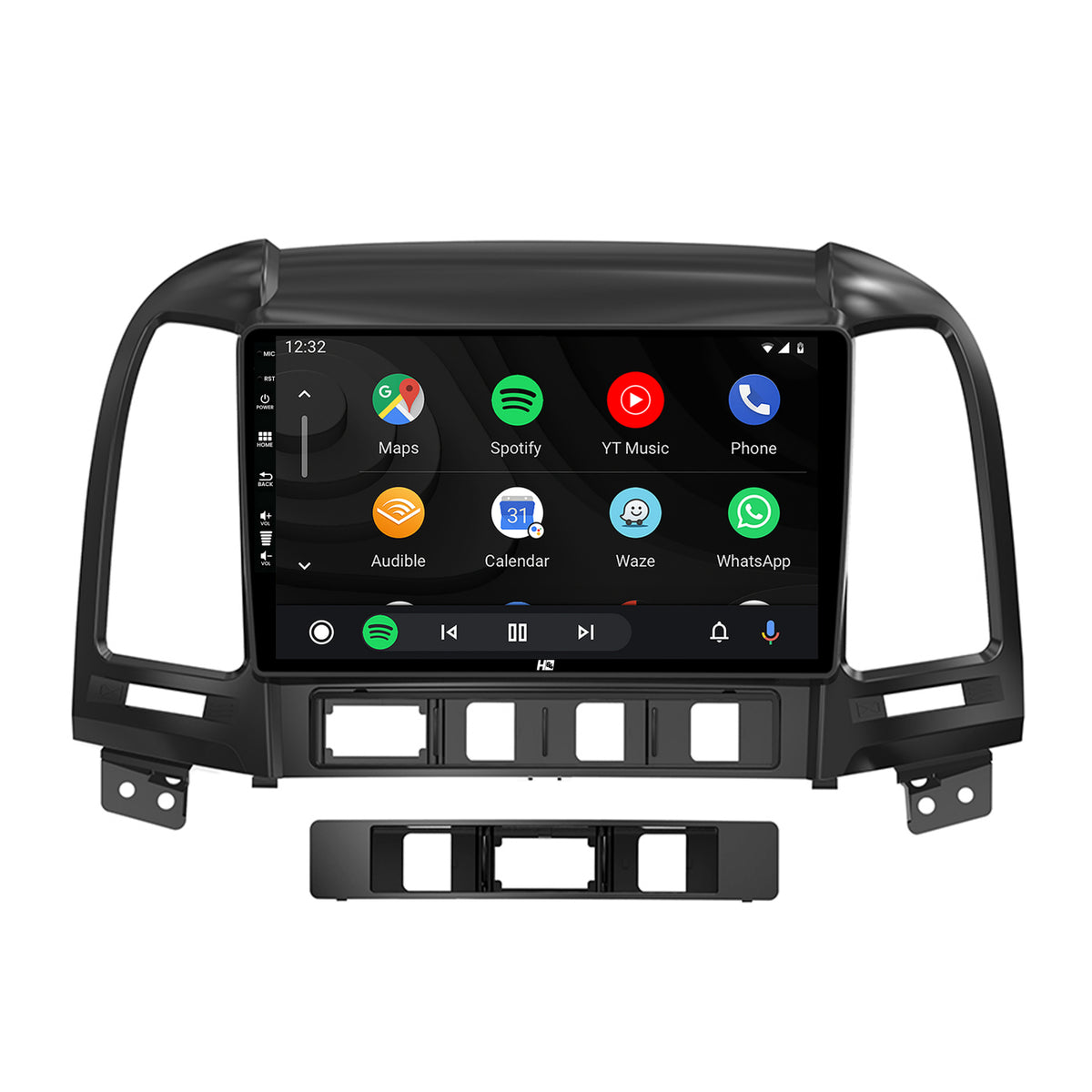 Navigatie HUB64 Hyundai Santa Fe (2006-2012), 2GB RAM, Android, GPS, Wi-FI, Carplay, Android Auto, USB, Bluetooth, Radio, Waze, Touchscreen, 9 inch