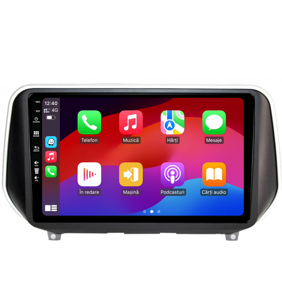 Navigatie HUB64 Hyundai Santa Fe (2018-Prezent), 4GB RAM, Android, Quadcore, DSP, GPS, Wi-FI, Carplay, Android Auto, USB, Bluetooth, Waze, Touchscreen, 9 inch