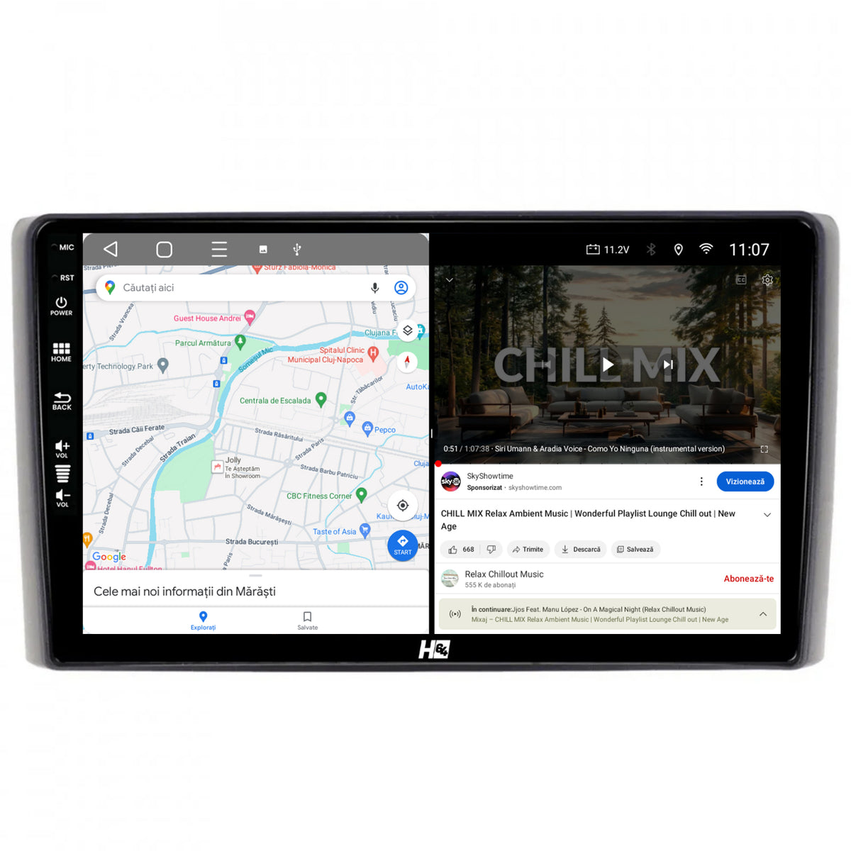 Navigatie HUB64 Iveco Daily (2006-2014), 4GB RAM, Android, Quadcore, DSP, GPS, Wi-FI, Carplay, Android Auto, USB, Bluetooth, Waze, Touchscreen, 9 inch