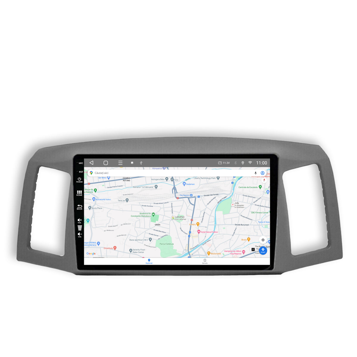 Navigatie HUB64 Jeep Grand Cherokee (2004-2007), 4GB RAM, Android, Octacore, Slot Sim 4G, DSP, GPS, Wi-FI, Carplay, Android Auto, USB, Bluetooth, Waze, Touchscreen, 10.1 Inch