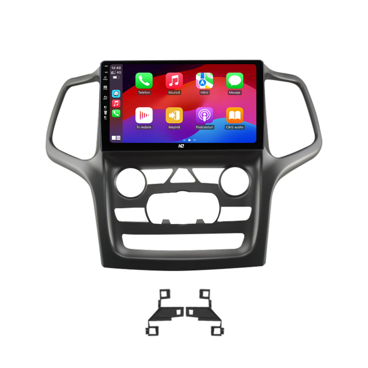 Navigatie HUB64 Jeep Grand Cherokee (2014-2022), 2GB RAM, Android, GPS, Wi-FI, Carplay, Android Auto, USB, Bluetooth, Radio, Waze, Touchscreen, 9 inch
