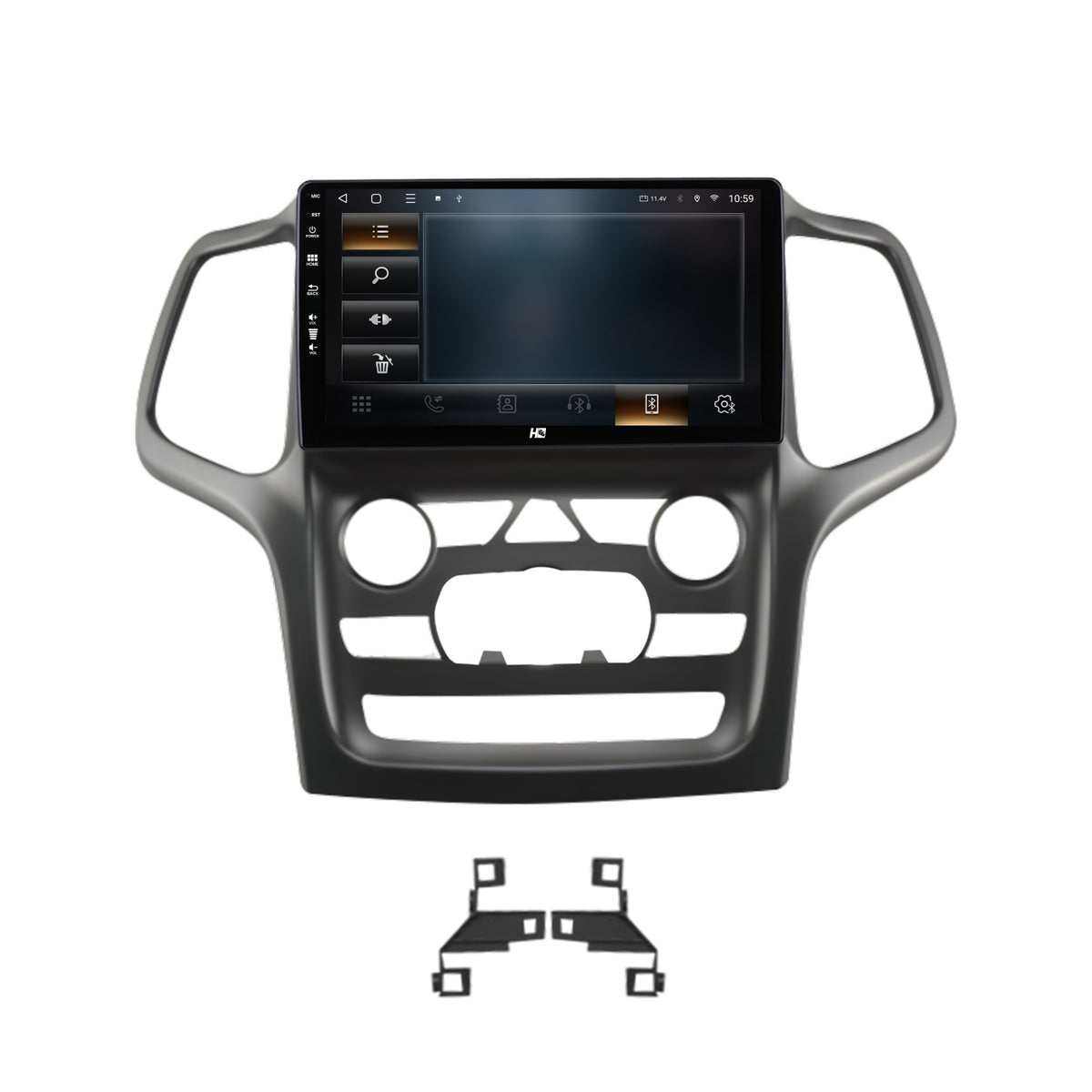 Navigatie HUB64 Jeep Grand Cherokee (2014-2022), 2GB RAM, Android, GPS, Wi-FI, Carplay, Android Auto, USB, Bluetooth, Radio, Waze, Touchscreen, 9 inch