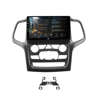 Navigatie HUB64 Jeep Grand Cherokee (2014-2022), 4GB RAM, Android, Quadcore, DSP, GPS, Wi-FI, Carplay, Android Auto, USB, Bluetooth, Waze, Touchscreen, 9 inch