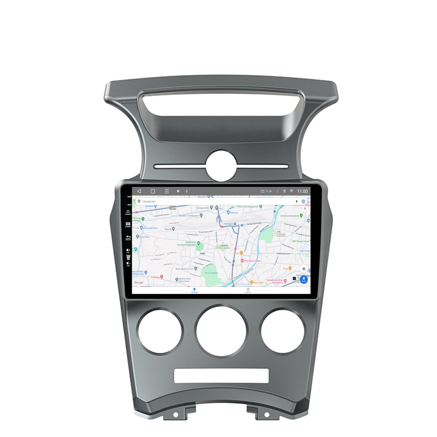 Navigatie HUB64 Kia Carens (2007-2011), 4GB RAM, Android, Quadcore, DSP, GPS, Wi-FI, Carplay, Android Auto, USB, Bluetooth, Waze, Touchscreen, 9 inch
