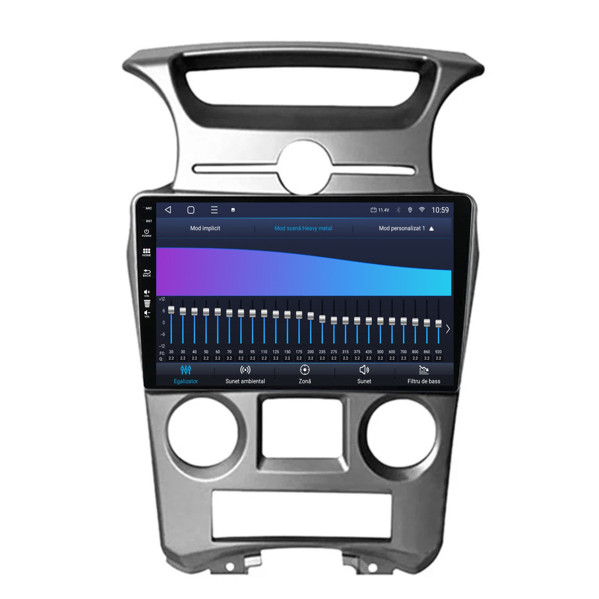Navigatie HUB64 Kia Carens (2007-2011), 4GB RAM, Android, Quadcore, DSP, GPS, Wi-FI, Carplay, Android Auto, USB, Bluetooth, Waze, Touchscreen, 9 inch