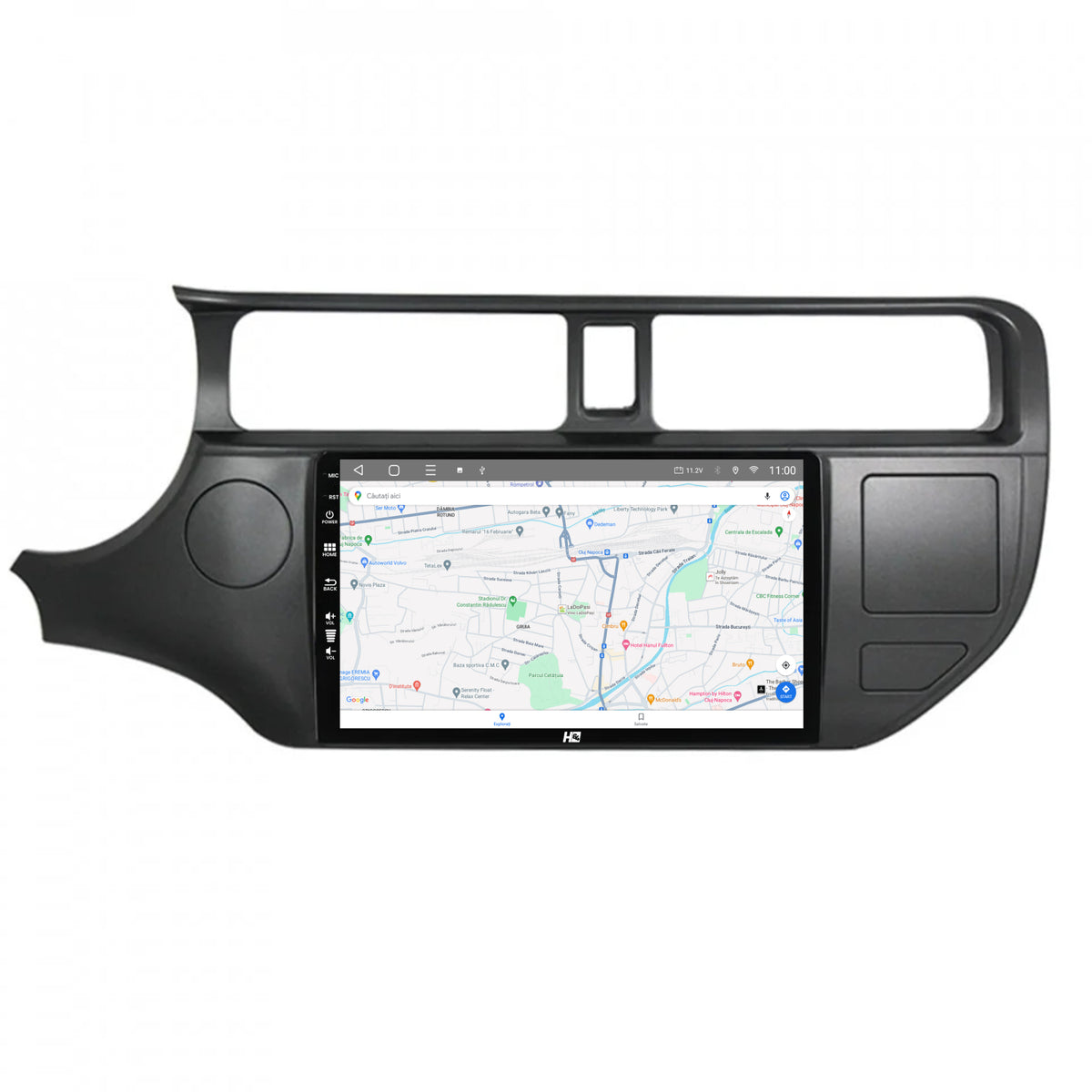 Navigatie HUB64 Kia Rio (2011-2014), 4GB RAM, Android, Quadcore, DSP, GPS, Wi-FI, Carplay, Android Auto, USB, Bluetooth, Waze, Touchscreen, 9 Inch