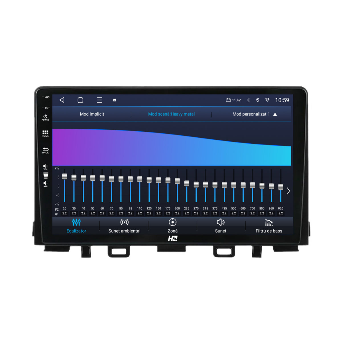 Navigatie HUB64 Kia Rio (2017-2024), 6GB RAM, Android, Octacore, Slot Sim 4G, DSP, GPS, Wi-FI, Carplay, Android Auto, USB, Bluetooth, Waze, Touchscreen, 9 Inch