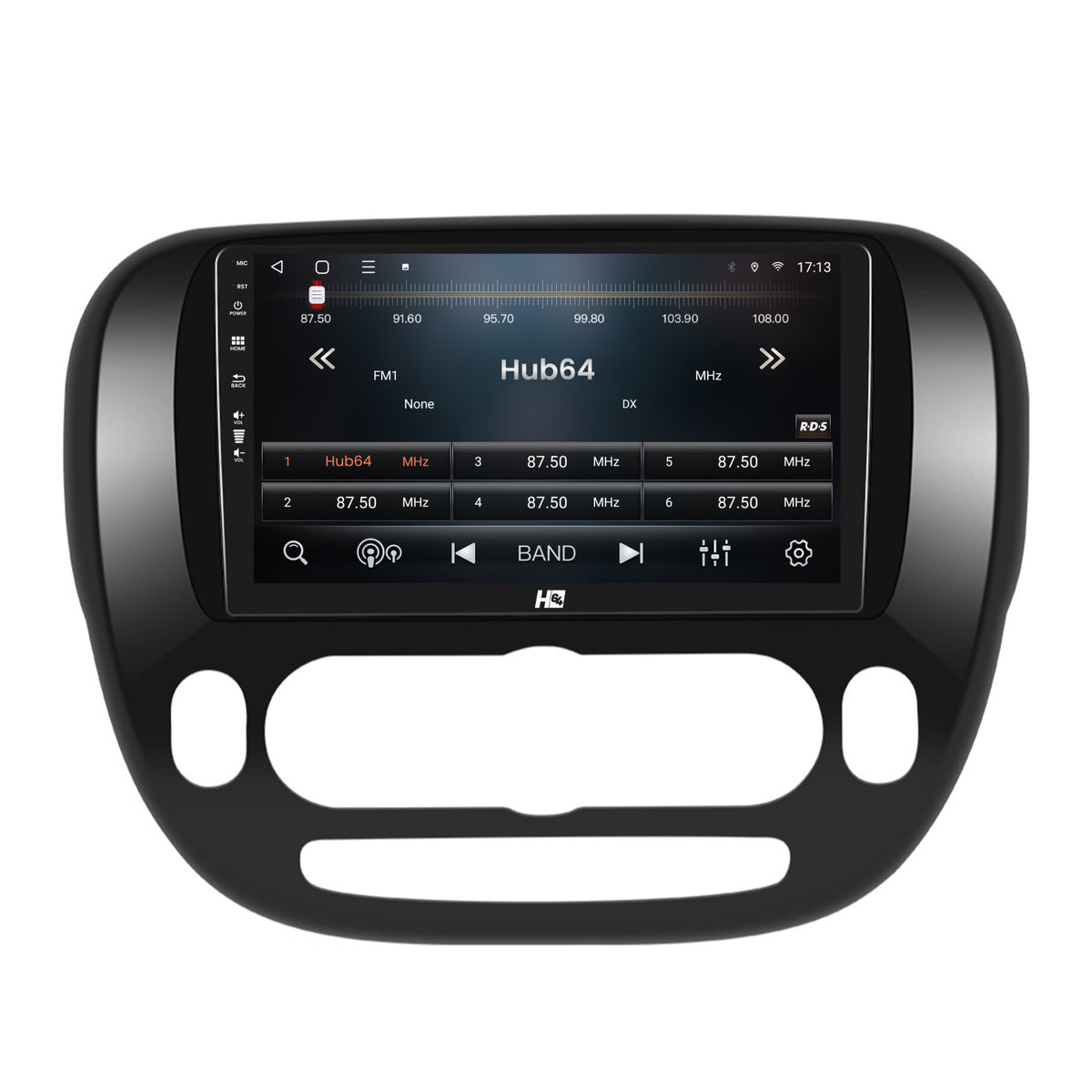 Navigatie HUB64 Kia Soul (2014-2019), 4GB RAM, Android, Quadcore, DSP, GPS, Wi-FI, Carplay, Android Auto, USB, Bluetooth, Waze, Touchscreen, 9 inch