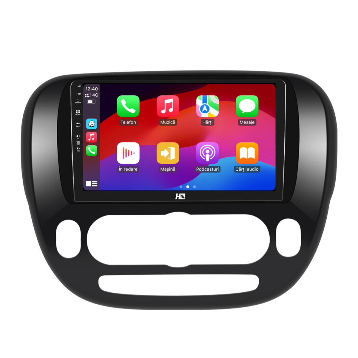 Navigatie HUB64 Kia Soul (2014-2019), 4GB RAM, Android, Quadcore, DSP, GPS, Wi-FI, Carplay, Android Auto, USB, Bluetooth, Waze, Touchscreen, 9 inch
