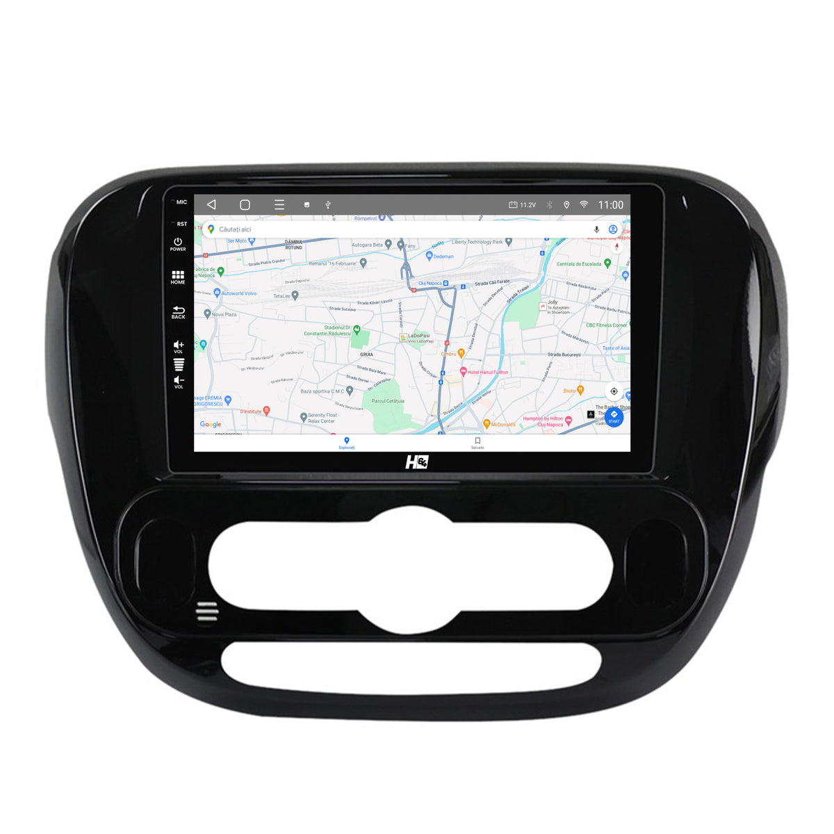 Navigatie HUB64 Kia Soul (2014-2019), 6GB RAM, Android, Octacore, Slot Sim 4G, DSP, GPS, Wi-FI, Carplay, Android Auto, USB, Bluetooth, Waze, Touchscreen, 9 Inch
