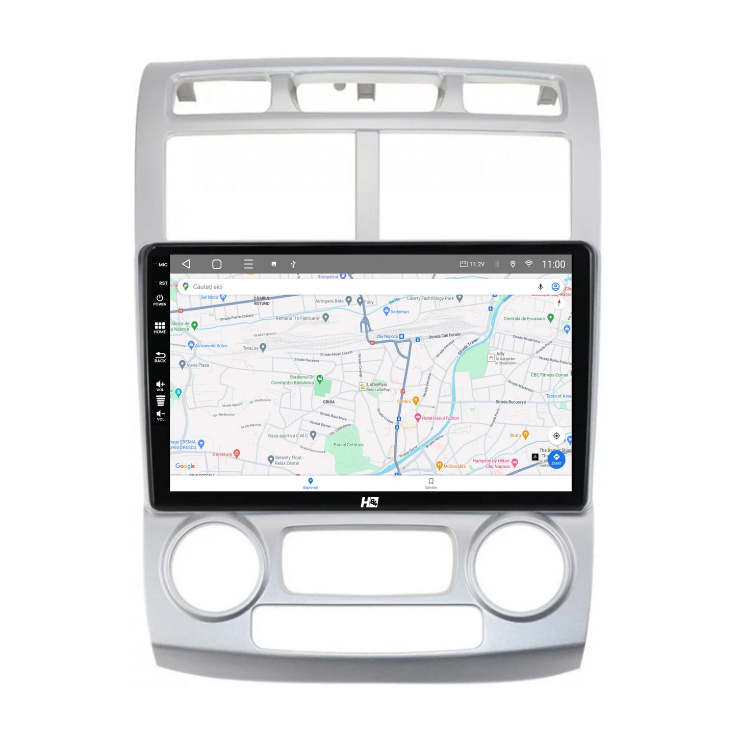 Navigatie HUB64 Kia Sportage (2005-2010) M/AC, 2GB RAM, Android, GPS, Wi-FI, Carplay, Android Auto, USB, Bluetooth, Radio, Waze, Touchscreen, 9 inch