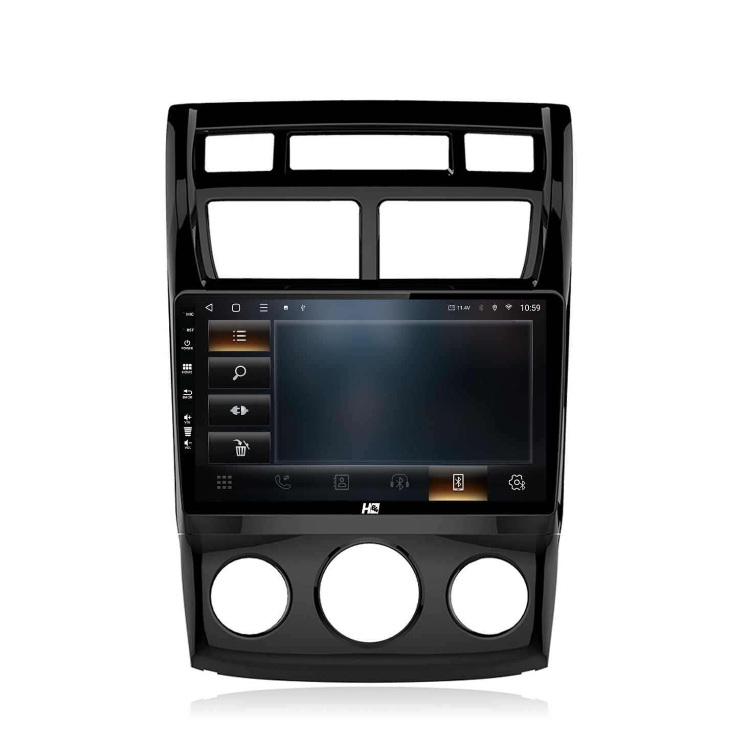 Navigatie HUB64 Kia Sportage (2005-2010) M/AC, 2GB RAM, Android, GPS, Wi-FI, Carplay, Android Auto, USB, Bluetooth, Radio, Waze, Touchscreen, 9 inch