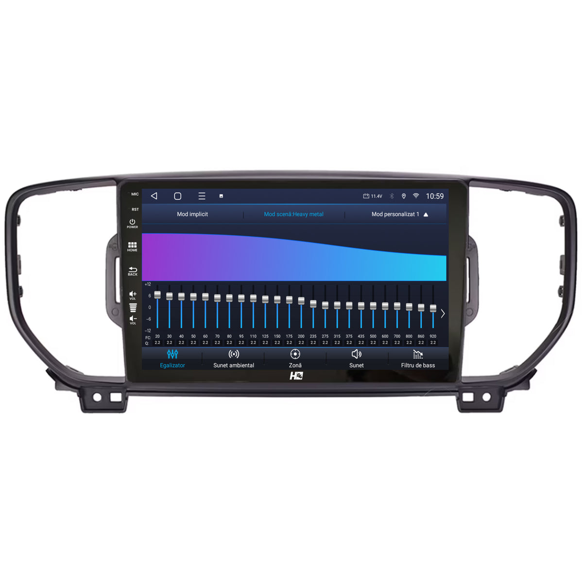 Navigatie HUB64 Kia Sportage (2016-2018), 2GB RAM, Android, GPS, Wi-FI, Carplay, Android Auto, USB, Bluetooth, Radio, Waze, Touchscreen, 9 Inch