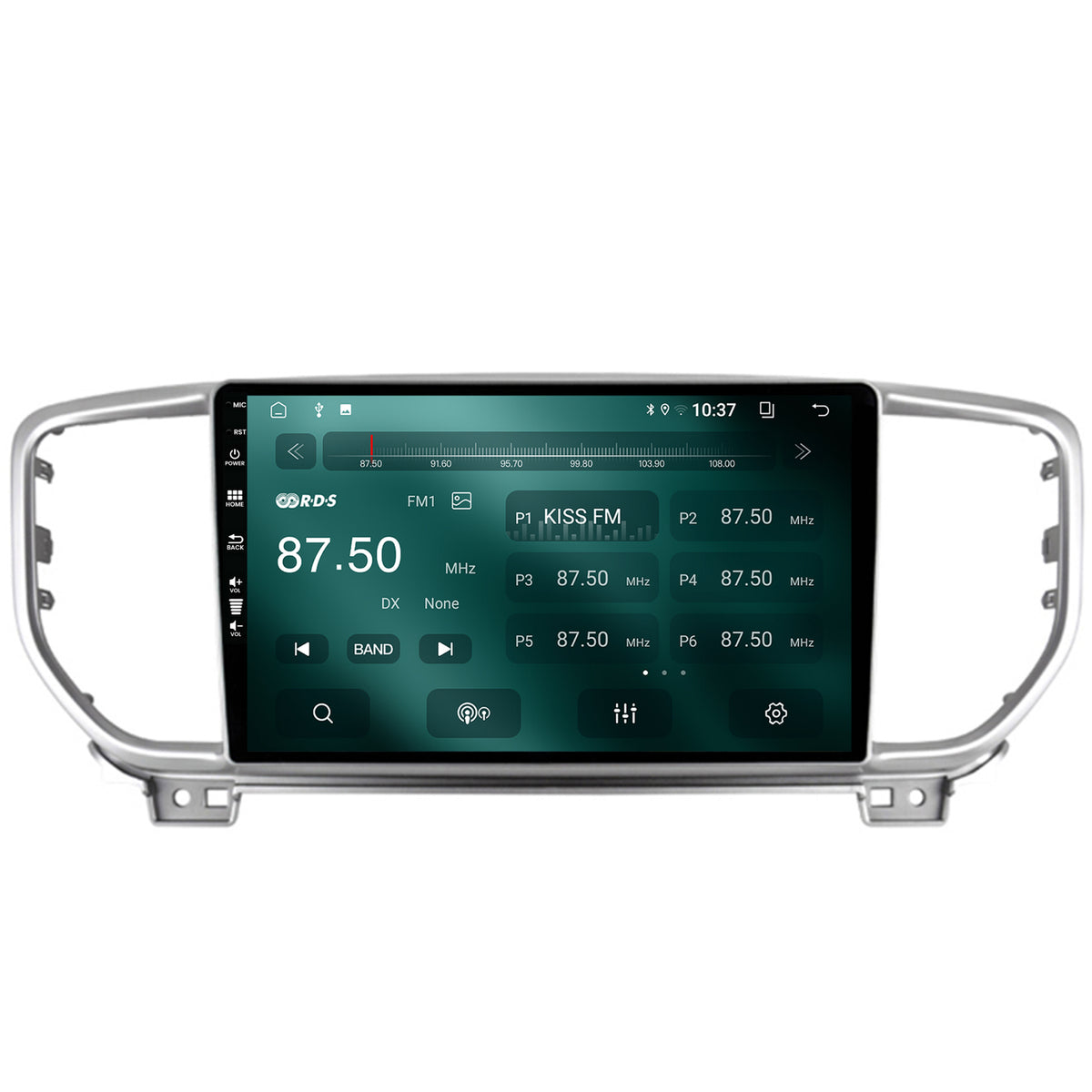 Navigatie HUB64 Kia Sportage (2018+), 2GB RAM, Android, GPS, Wi-FI, Carplay, Android Auto, USB, Bluetooth, Radio, Waze, Touchscreen, 9 inch