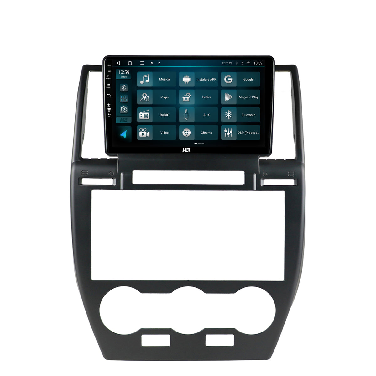 Navigatie HUB64 Land Rover Freelander 2 (2006-2012), 6GB RAM, Android, Octacore, Slot Sim 4G, DSP, GPS, Wi-FI, Carplay, Android Auto, USB, Bluetooth, Waze, Touchscreen, 9 Inch