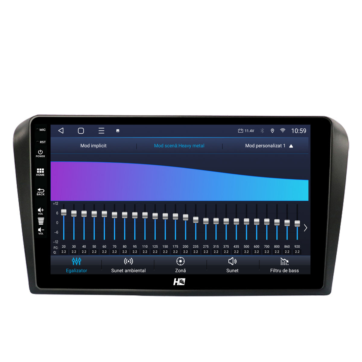 Navigatie HUB64 Mazda 3 (2003-2009), 4GB RAM, Android, Octacore, Slot Sim 4G, DSP, GPS, Wi-FI, Carplay, Android Auto, USB, Bluetooth, Waze, Touchscreen, 9 inch