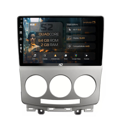 Navigatie HUB64 Mazda 5 (2005-2010), 2GB RAM, Android, GPS, Wi-FI, Carplay, Android Auto, USB, Bluetooth, Radio, Waze, Touchscreen, 9 inch