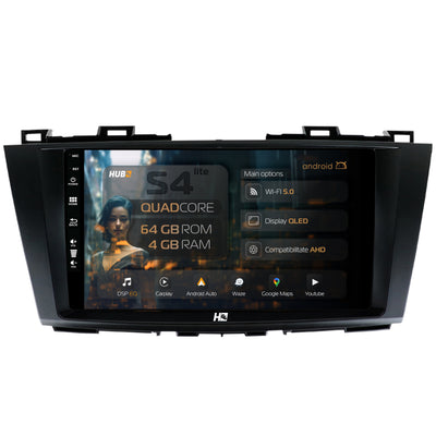 Navigatie HUB64 Mazda 5 (2010-2015), 4GB RAM, Android, Quadcore, DSP, GPS, Wi-FI, Carplay, Android Auto, USB, Bluetooth, Waze, Touchscreen, 9 inch