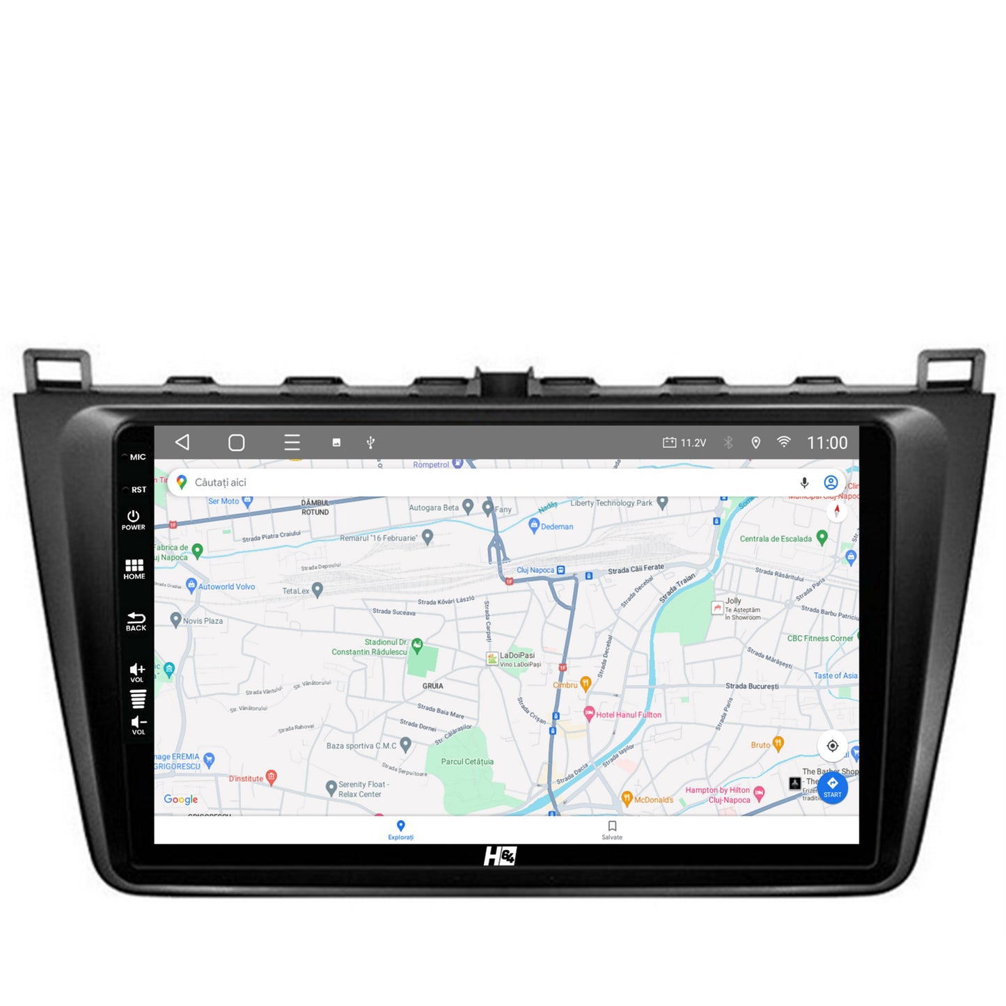 Navigatie HUB64 Mazda 6 (2008-2013), 2GB RAM, Android, GPS, Wi-FI, Carplay, Android Auto, USB, Bluetooth, Radio, Waze, Touchscreen, 9 inch