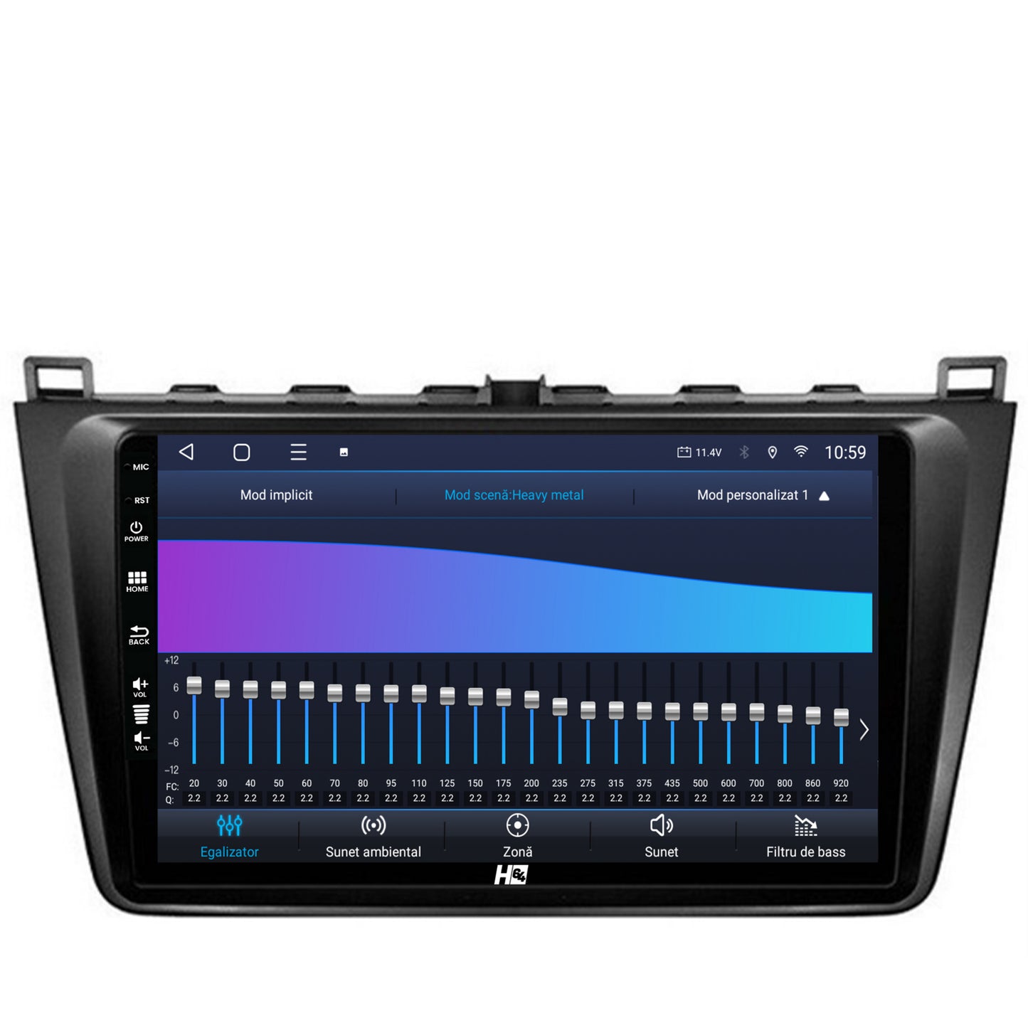 Navigatie HUB64 Mazda 6 (2008-2013), 4GB RAM, Android, Octacore, Slot Sim 4G, DSP, GPS, Wi-FI, Carplay, Android Auto, USB, Bluetooth, Waze, Touchscreen, 9 inch