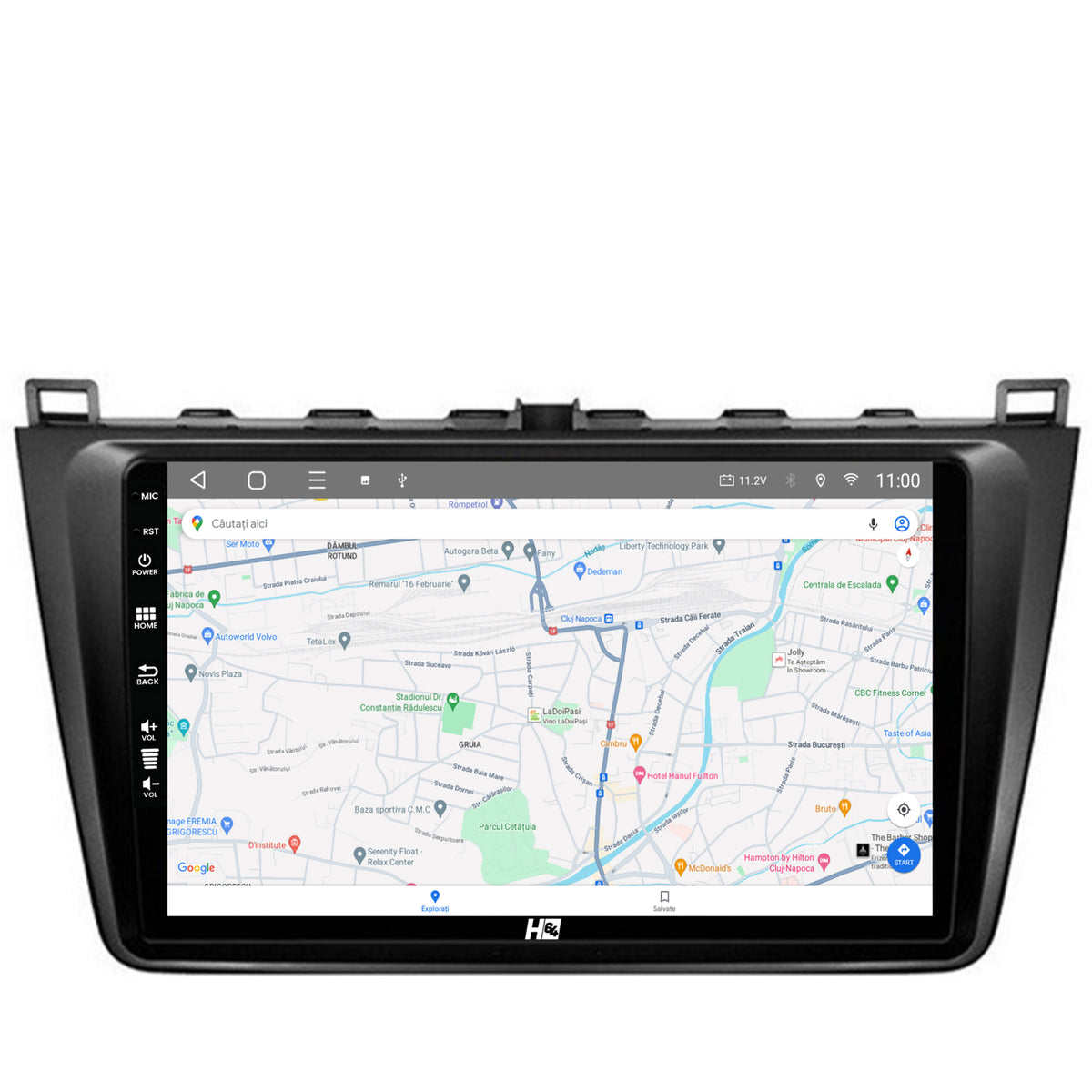 Navigatie HUB64 Mazda 6 (2008-2013), 4GB RAM, Android, Quadcore, DSP, GPS, Wi-FI, Carplay, Android Auto, USB, Bluetooth, Waze, Touchscreen, 9 inch