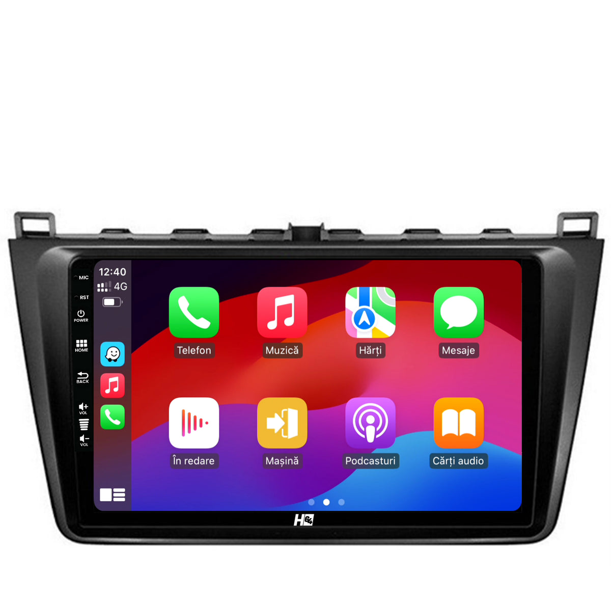 Navigatie HUB64 Mazda 6 (2008-2013), 4GB RAM, Android, Quadcore, DSP, GPS, Wi-FI, Carplay, Android Auto, USB, Bluetooth, Waze, Touchscreen, 9 inch