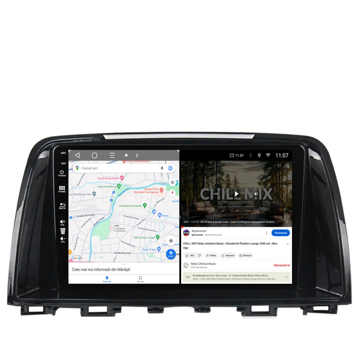 Navigatie HUB64 Mazda 6 (2013-2015), 4GB RAM, Android, Quadcore, DSP, GPS, Wi-FI, Carplay, Android Auto, USB, Bluetooth, Waze, Touchscreen, 9 inch