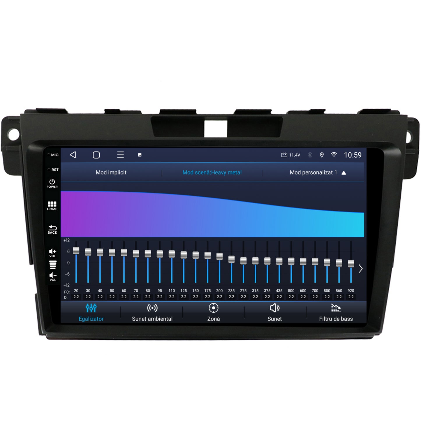 Navigatie HUB64 Mazda CX-7 (2008-2013), 4GB RAM, Android, Octacore, Slot Sim 4G, DSP, GPS, Wi-FI, Carplay, Android Auto, USB, Bluetooth, Waze, Touchscreen, 9 inch