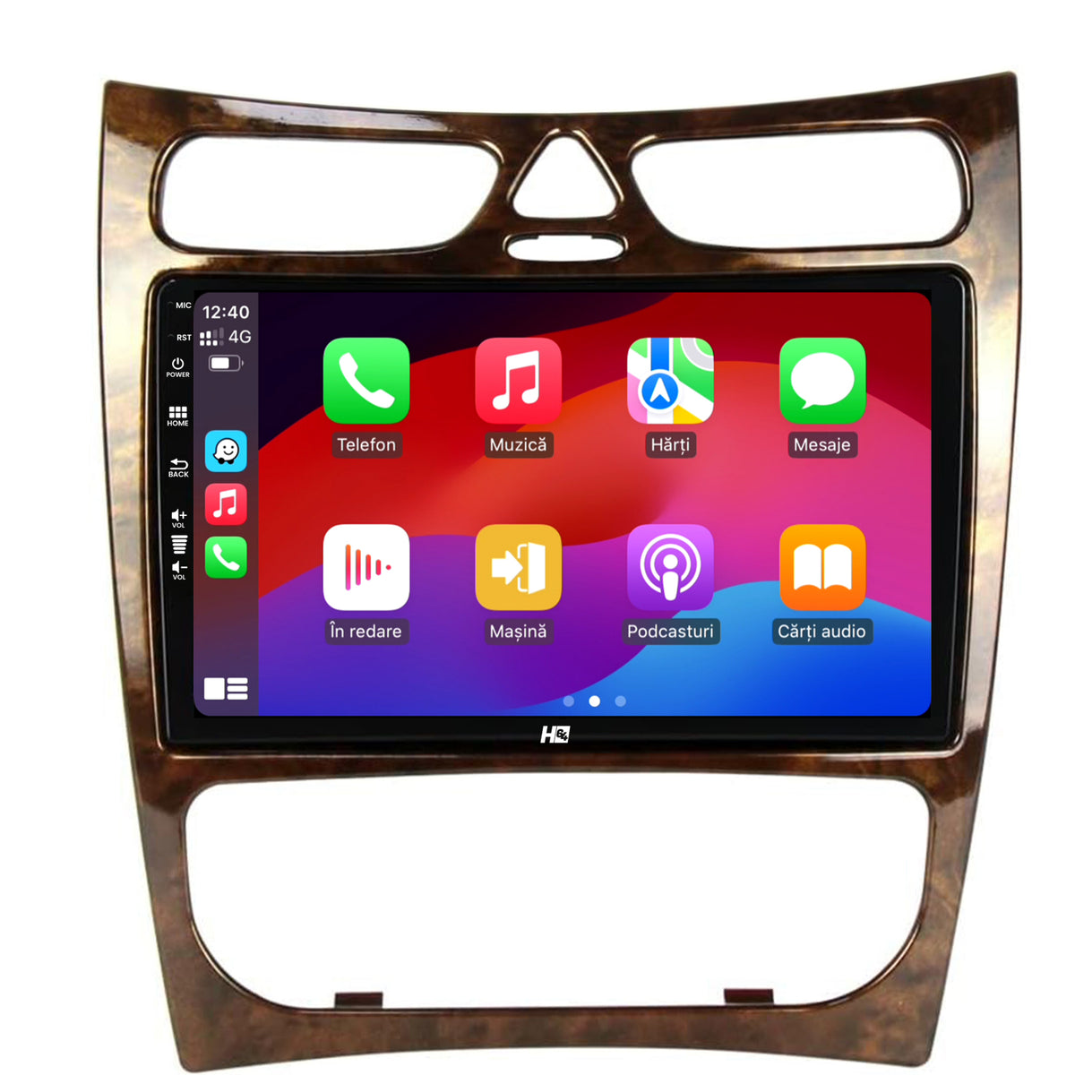Navigatie HUB64 Benz CLK (W209) (2000-2005), 4GB RAM, Android, Quadcore, DSP, GPS, Wi-FI, Carplay, Android Auto, USB, Bluetooth, Waze, Touchscreen, 9 inch