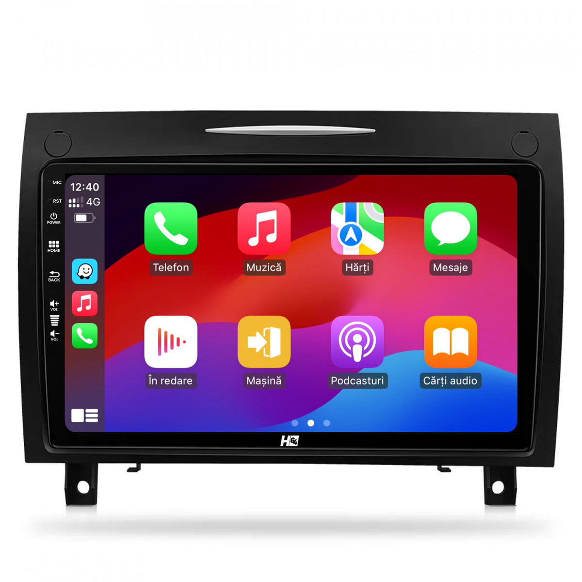 Navigatie HUB64 Mercedes Benz SLK (2006-2010), 4GB RAM, Android, Quadcore, DSP, GPS, Wi-FI, Carplay, Android Auto, USB, Bluetooth, Waze, Touchscreen, 9 inch