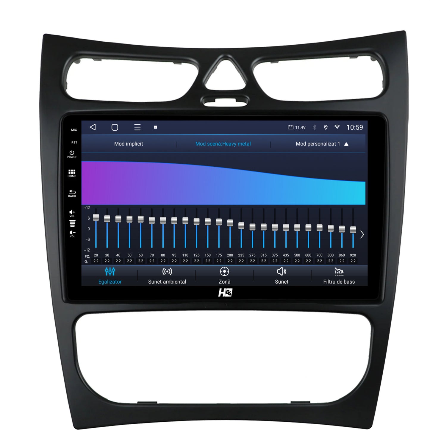Navigatie HUB64 Mercedes Benz CLK W209 (2000-2005), 6GB RAM, Android, Octacore, Slot Sim 4G, DSP, GPS, Wi-FI, Carplay, Android Auto, USB, Bluetooth, Waze, Touchscreen, 9 Inch