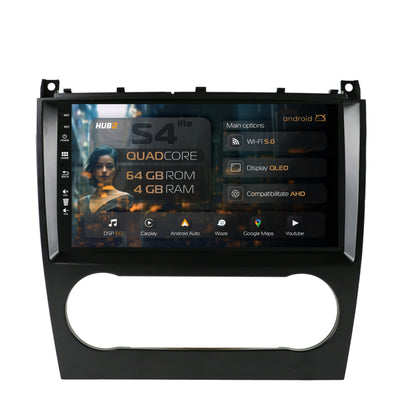 Navigatie HUB64 Mercedes Benz G-Class W463 (2009-2012), 4GB RAM, Android, Quadcore, DSP, GPS, Wi-FI, Carplay, Android Auto, USB, Bluetooth, Waze, Touchscreen, 9 inch