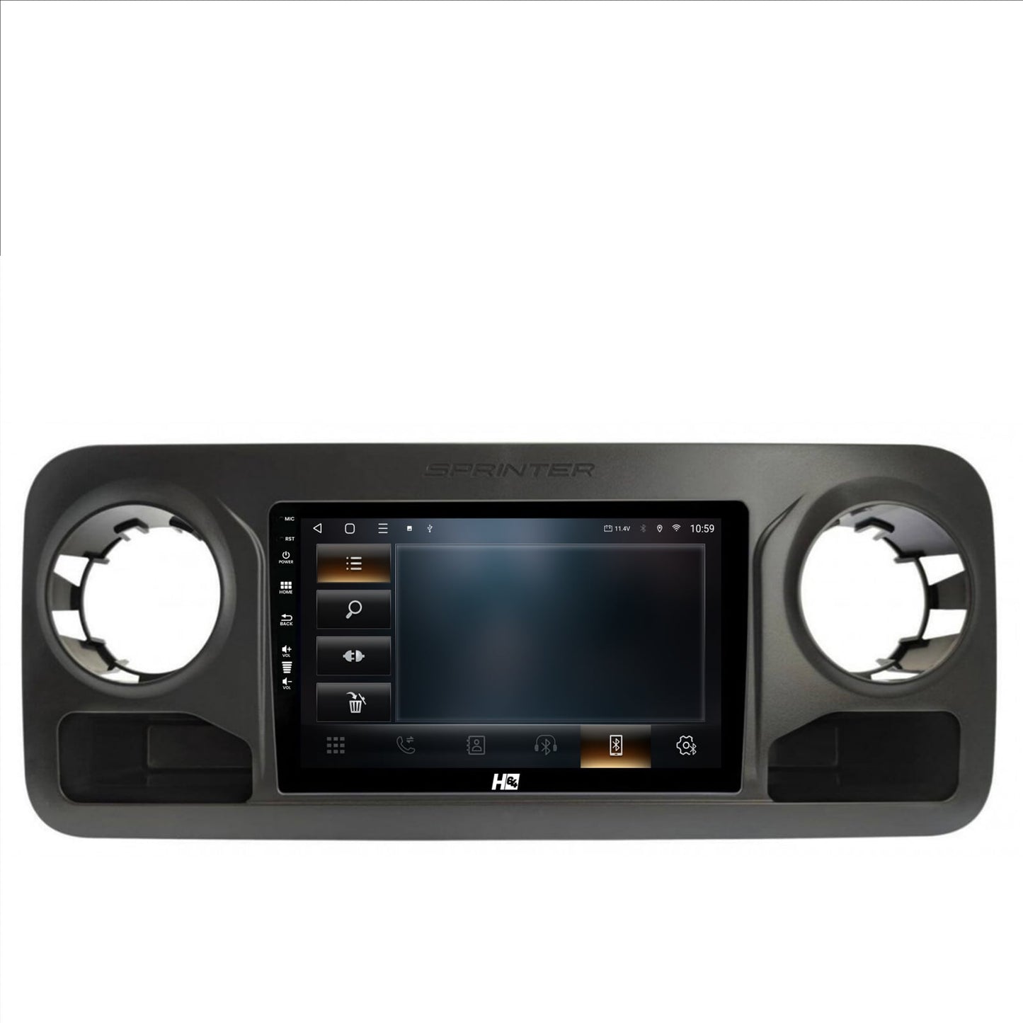 Navigatie HUB64 Mercedes Benz Sprinter (2018+), 4GB RAM, Android, Quadcore, DSP, GPS, Wi-FI, Carplay, Android Auto, USB, Bluetooth, Waze, Touchscreen, 10.1 Inch