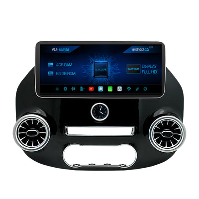 Navigatie HUB64 Mercedes Benz Vito (2016+), 4GB RAM, Android, Quadcore, DSP, GPS, Wi-FI, Carplay, Android Auto, USB, Bluetooth, Waze, Touchscreen, 12.3 inch