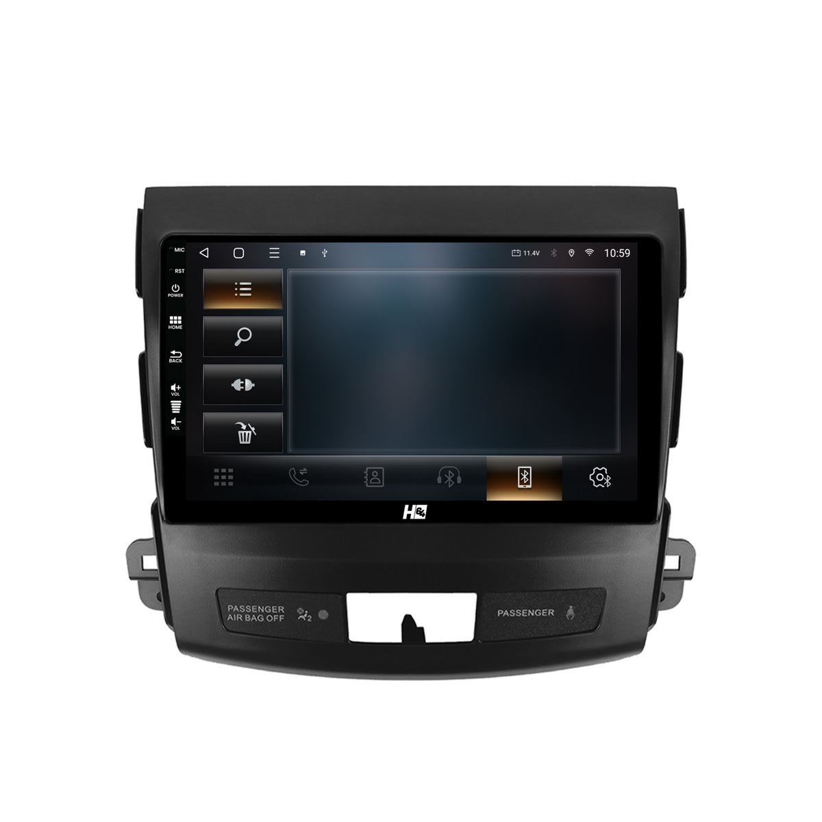 Navigatie HUB64 Mitstubishi Outlander / Peugeot 4007 / Citroen C-Crosser, 2GB RAM, Android, GPS, Wi-FI, Carplay, Android Auto, USB, Bluetooth, Radio, Waze, Touchscreen, 9 inch
