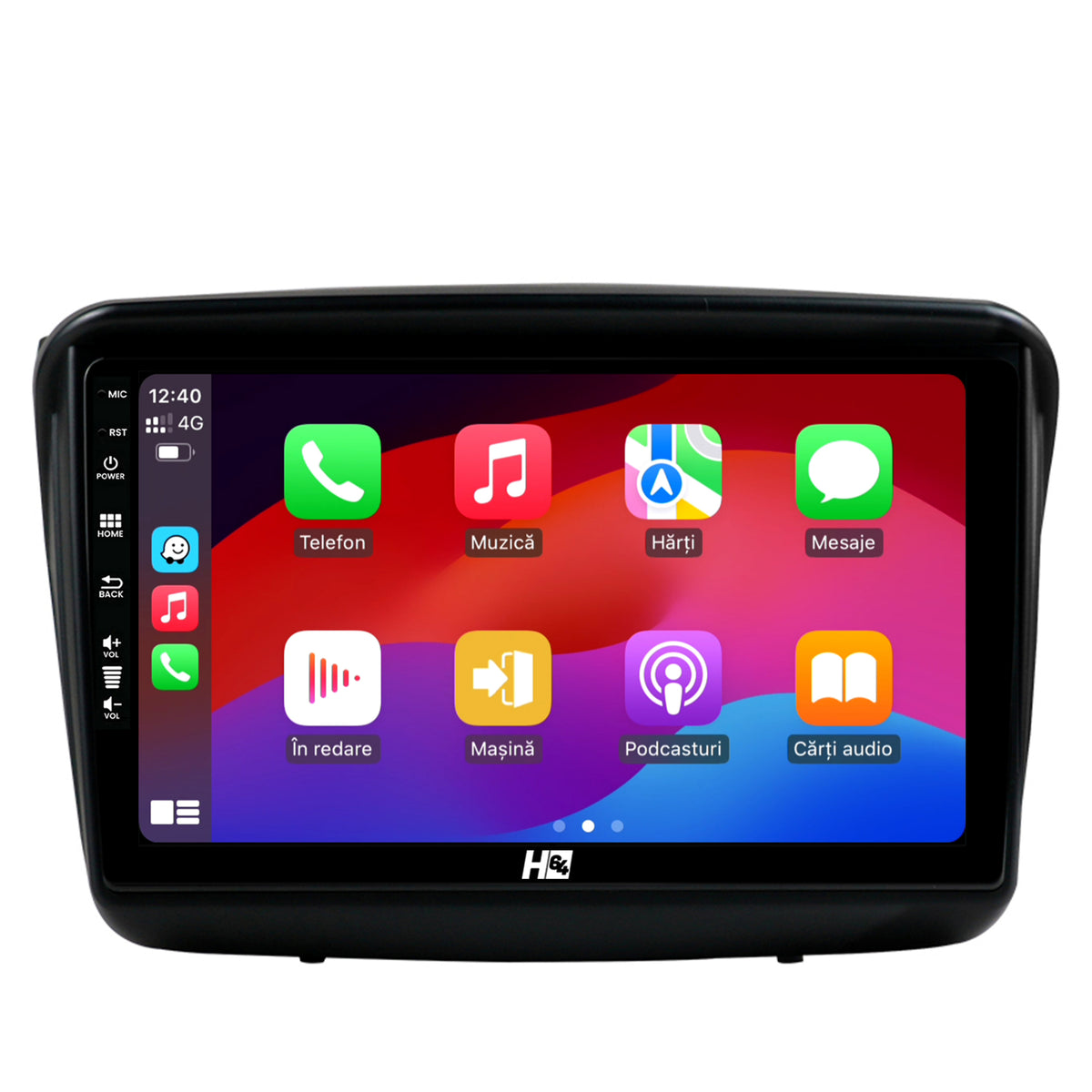 Navigatie HUB64 Mitsubishi L200 / Pajero Sport, 2GB RAM, Android, GPS, Wi-FI, Carplay, Android Auto, USB, Bluetooth, Radio, Waze, Touchscreen, 9 inch