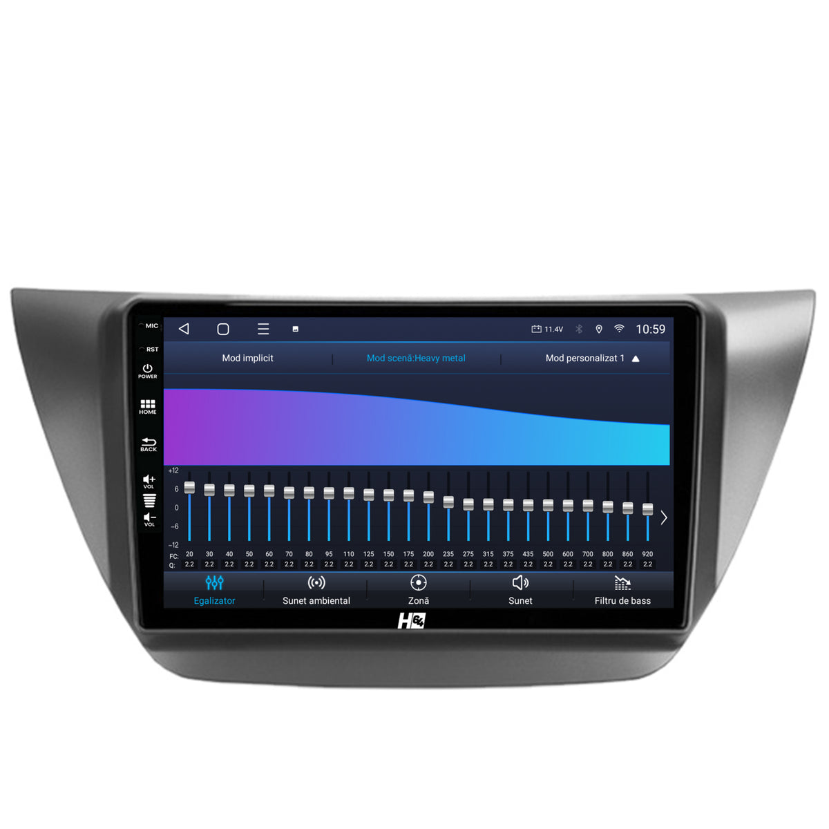 Navigatie HUB64 Mitsubishi Lancer (2003-2007), 4GB RAM, Android, Octacore, Slot Sim 4G, DSP, GPS, Wi-FI, Carplay, Android Auto, USB, Bluetooth, Waze, Touchscreen, 9 inch