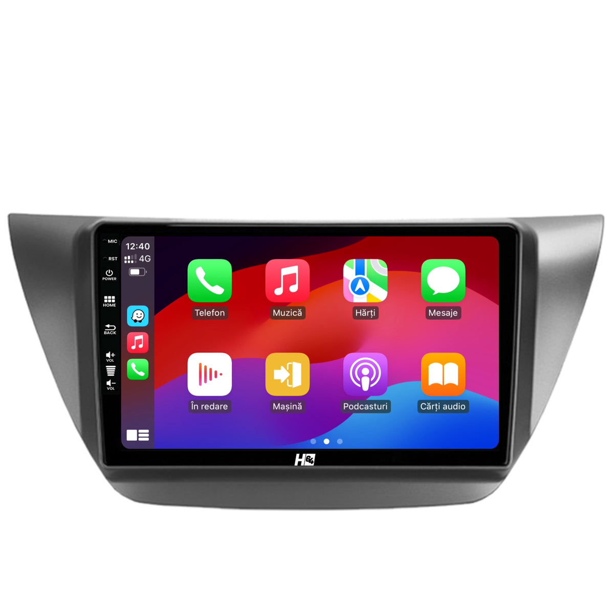 Navigatie HUB64 Mitsubishi Lancer (2003-2007), 4GB RAM, Android, Octacore, Slot Sim 4G, DSP, GPS, Wi-FI, Carplay, Android Auto, USB, Bluetooth, Waze, Touchscreen, 9 inch