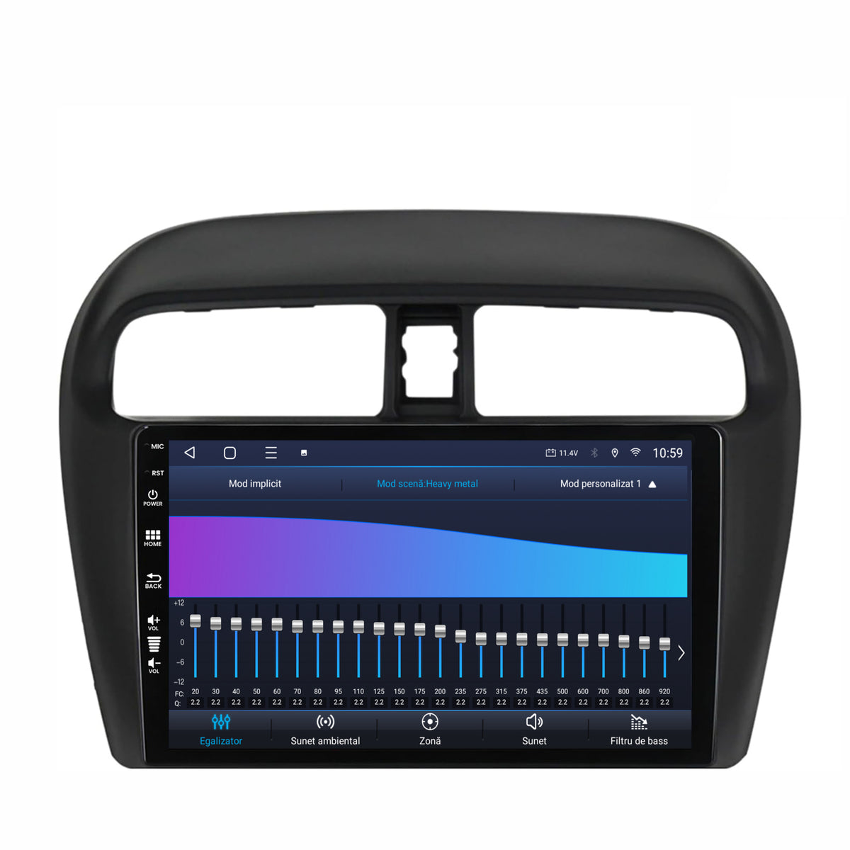 Navigatie HUB64 Mitsubishi Space Star / Mirage / Attrage, 6GB RAM, Android, Octacore, Slot Sim 4G, DSP, GPS, Wi-FI, Carplay, Android Auto, USB, Bluetooth, Waze, Touchscreen, 9 Inch