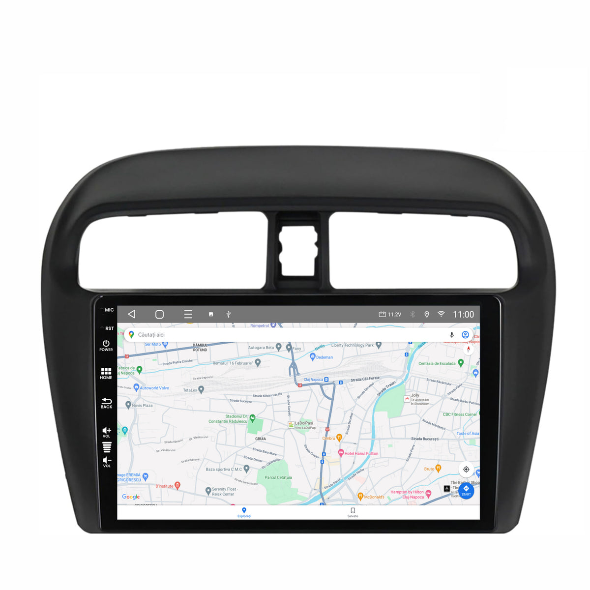 Navigatie HUB64 Mitsubishi Space Star / Mirage / Attrage, 6GB RAM, Android, Octacore, Slot Sim 4G, DSP, GPS, Wi-FI, Carplay, Android Auto, USB, Bluetooth, Waze, Touchscreen, 9 Inch