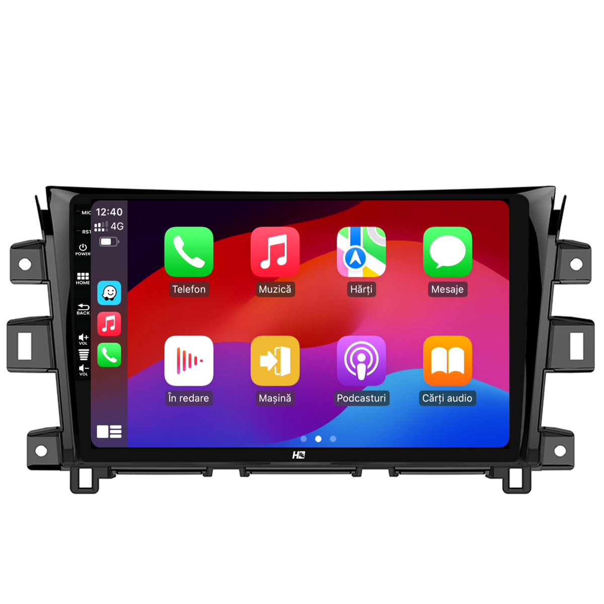Navigatie HUB64 Nissan Navara (2015+), 4GB RAM, Android, Octacore, Slot Sim 4G, DSP, GPS, Wi-FI, Carplay, Android Auto, USB, Bluetooth, Waze, Touchscreen, 10.1 inch