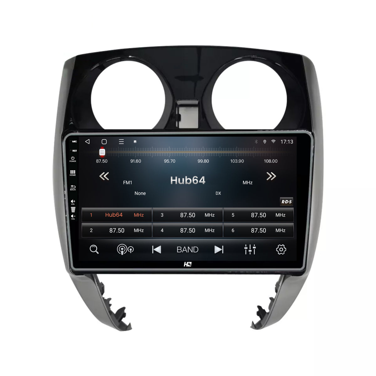 Navigatie HUB64 Nissan Note (2012-2019), 2GB RAM, Android, GPS, Wi-FI, Carplay, Android Auto, USB, Bluetooth, Radio, Waze, Touchscreen, 9'' inch